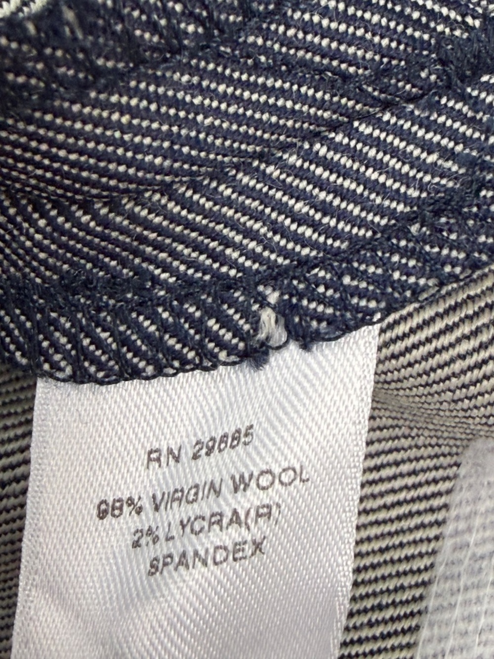 Pendleton Women’s Virgin Wool Gray Navy Twill Tailored Trousers Pants Size 6 - Picture 6 of 12